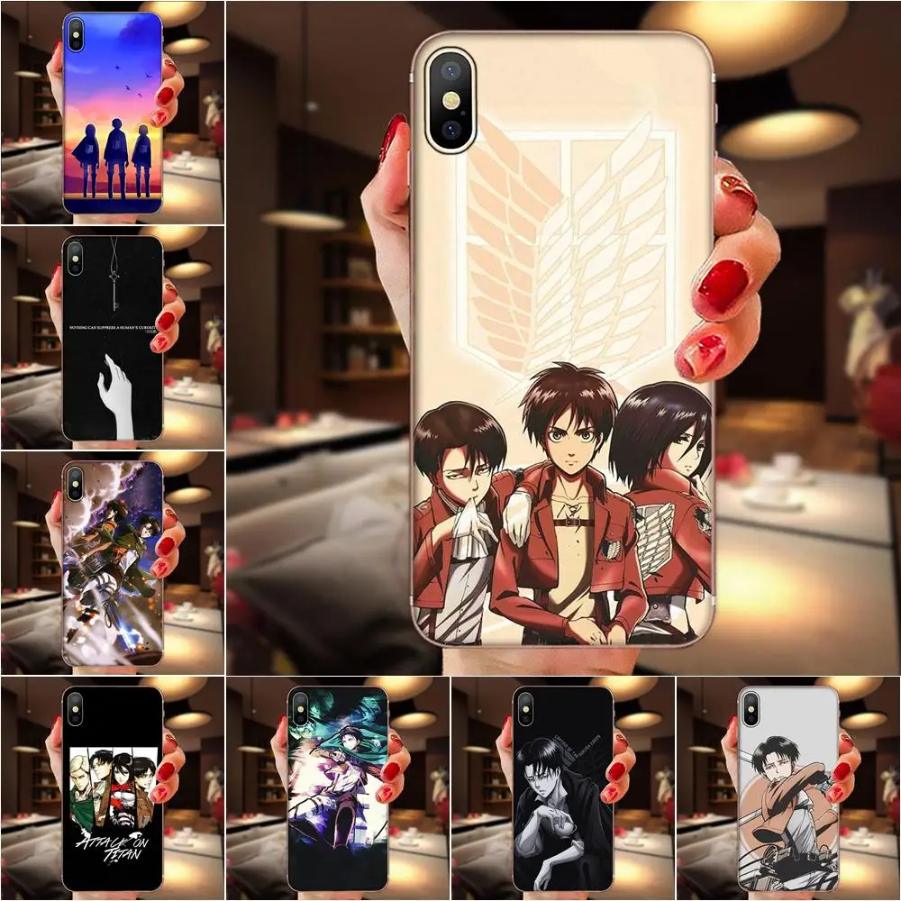 Термополиуретановая печать для Huawei Mate 9 10 20 P P8 P9 P10 P20 P30 P40 Lite Pro Smart 2017 Attack On Titan Mikasa