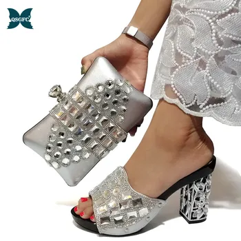 

New Autumn Arrival talian design Shoes with Matching Bags for Women Shoes and Bag Set African Sets Ladies Shoes and bag