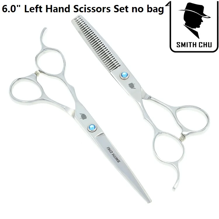 LZS0041 no bag 60 6,0 дюймов Smith Chu Salon ножницы для волос для левшей, Набор японских парикмахерских ножниц для стрижки и истончения, машинка для стрижки волос LZS0041 - Цвет: LZS0041 no bag 60