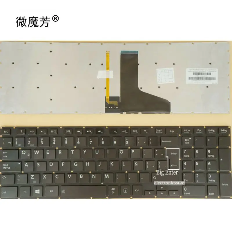 

SP с подсветкой Клавиатура для ноутбука Toshiba Satellite P55 P55t P50-A P50-B P55t-A5202 P55T-B P55T-A P55-B X70-A X70-B X75-A