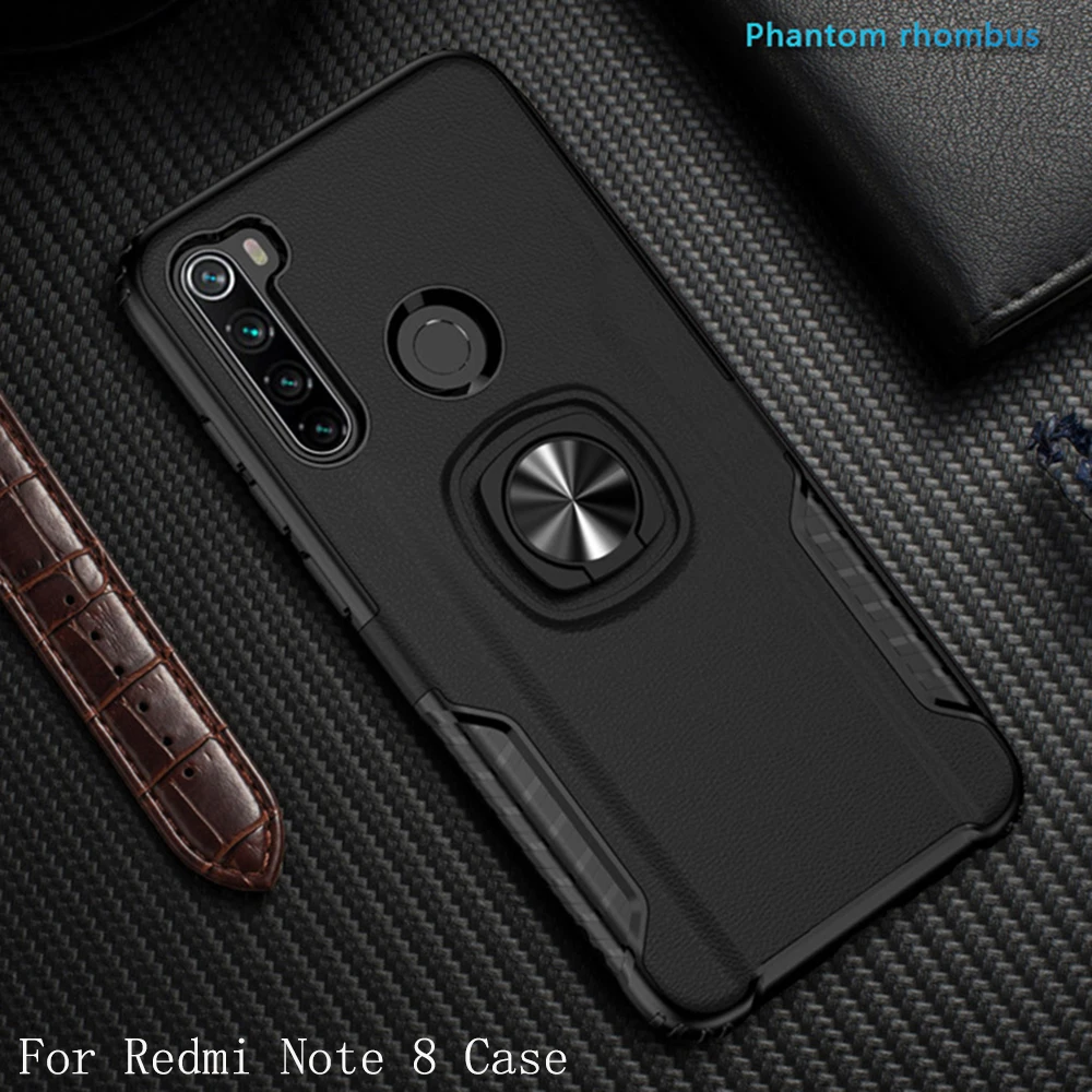 Палец кольцо подставка чехол для телефона для Xiaomi Redmi Note 8 Note 8 Pro K20 K20 Pro PC& TPU бизнес противоударный адсорбционный чехол