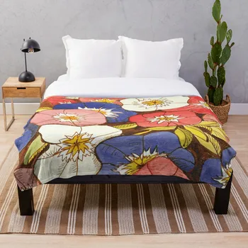 

Petunias Throw Blanket Soft Sherpa Blanket Bed Sheet Single Knee Blanket Office Nap Blanket