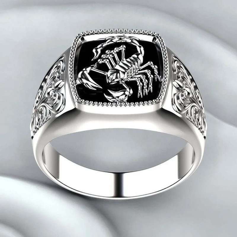 Scorpion Animal Punk Men' Ring Cheap Jewelry Accessories Wholesale Jewelry Men Rings Halloween Rings for Men Cool Chunky Rings - Image 2