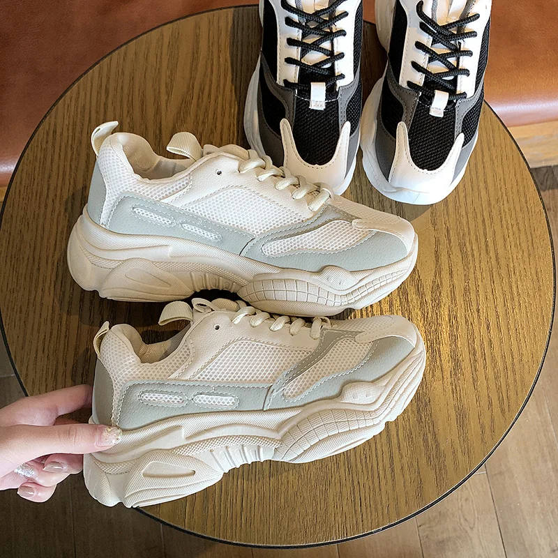 

shoes Women's Sneakers With Platform Woman Shoes Luxury Woman-shoes Womens Trainers Thick Heels Fashion Summer Woman's Casual