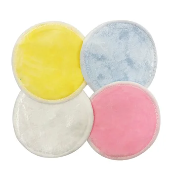 

16 PCS 8cm Reusable Washable Makeup Cleansing Remover Pads with Laundry Bag Round Assorted Colors bamboo Makeup Remover Pads Set
