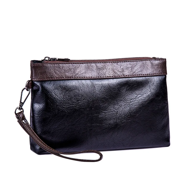 men's small leather clutch bag