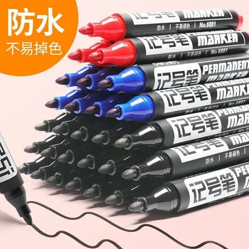 

Deli 6881 Marking Pen Thick Head Large-Volume Line Drawing Pen Oily Marking Pen Waterproof Do Not Fade Marker Pen