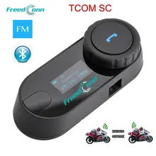 D'origine FreedConn Mise À Jour écran LCD TCOM-SC 800M BT Bluetooth Interphone Casque Moto Interphone Casque + Radio FM