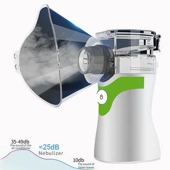 

Mini Portable Nebulizer Handheld Compression Ultrasonic Microgrid Atomization for Adult and Kid Home Resolving Phlegm and Cough