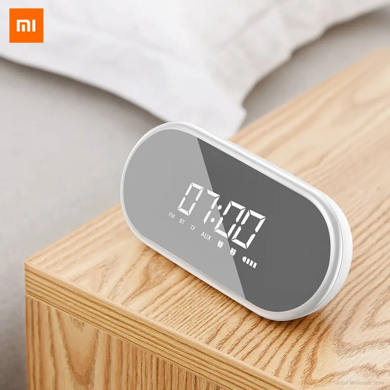 Xiaomi Youpin BASEUS беспроводной Bluetooth динамик бытовой сабвуфер мини звук Будильник зеркало портативное радио 3-D объемное