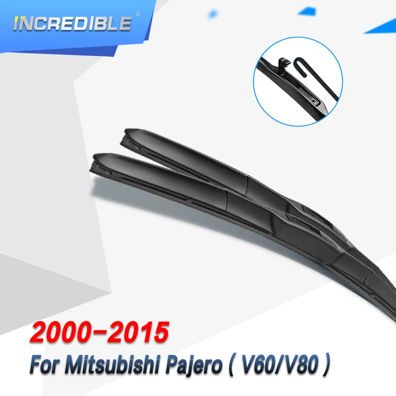 INCREDIBLE Hybrid Wiper Blades for Mitsubishi Pajero Fit Hook Arms