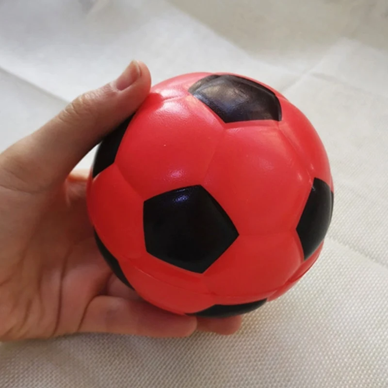 10cm Colorful Toy Footballs Anti Stress Squeeze Balls Baby Soft Foam Pu