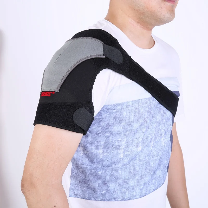 High Quality Brace Dislocation Pain Injury Shoulder Support Strap Sports Single Shoulder Support Wrap Pad Breathable 02