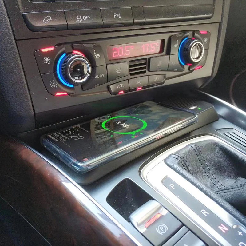 Für Audi A4 B8 B9 Allroad A5 S5 RS5 auto QI wireless charging handyladegerät 15W schnelle lade