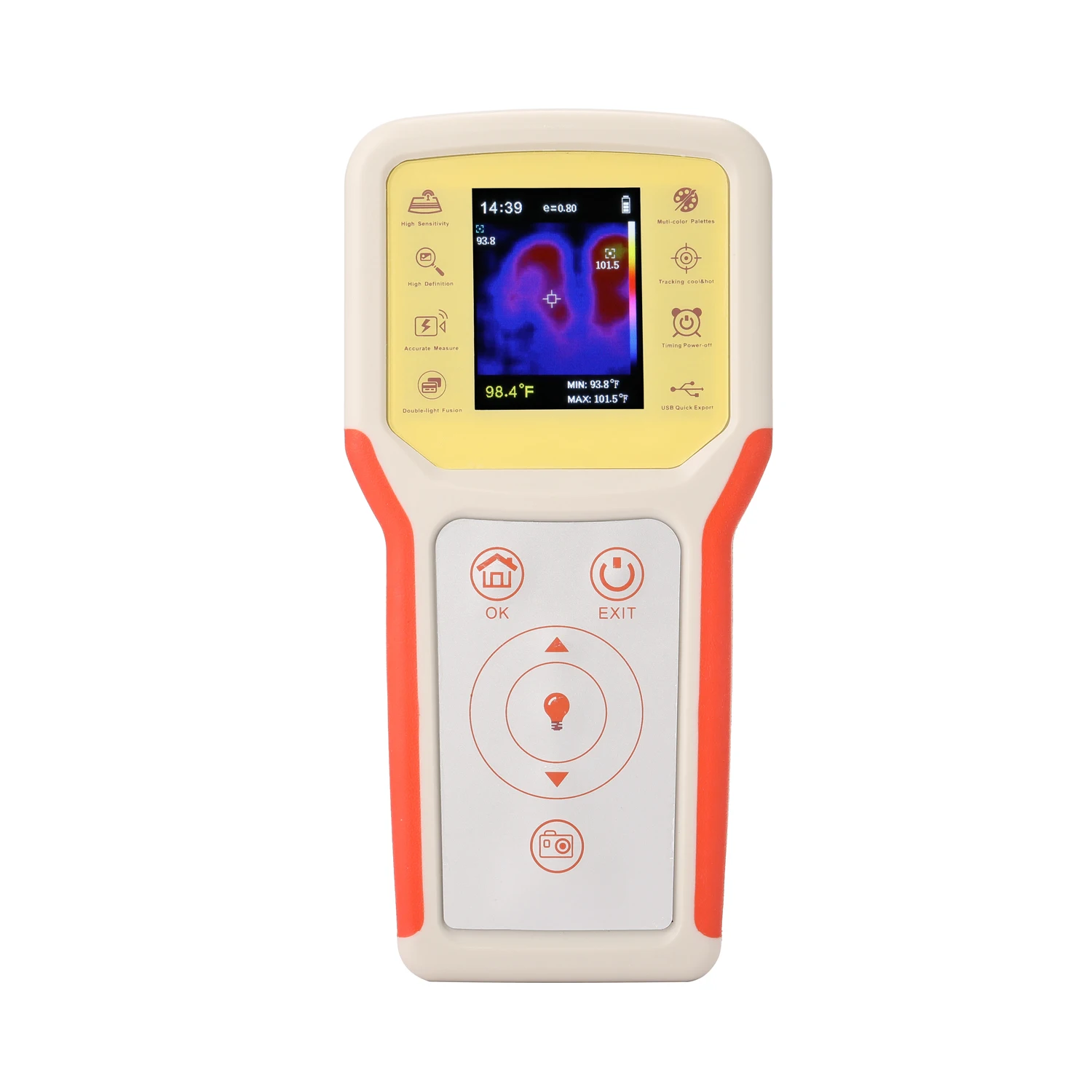High Quanlity Infrared Thermometer Handheld Thermograph Camera Infrared Temperature Sensor Digital Infrared Thermal Imager