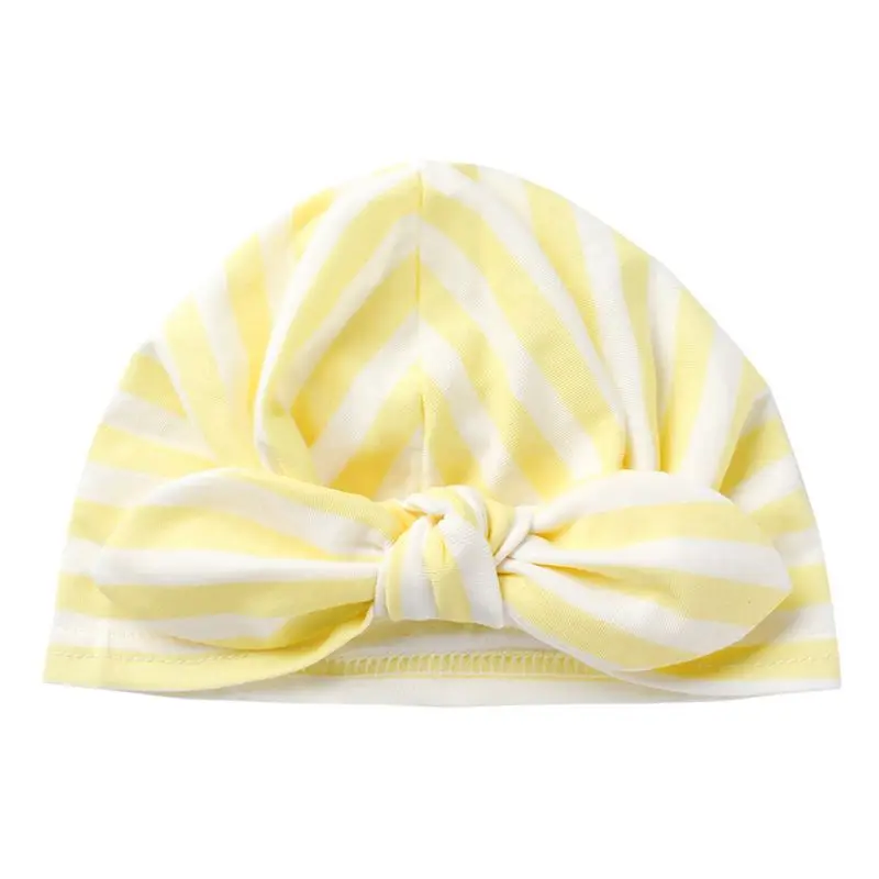 

2019 Cute Baby Hat Cotton Soft Turban Knot Girl Summer Hat Bohemian style Kids Newborn Hat for Baby Girls