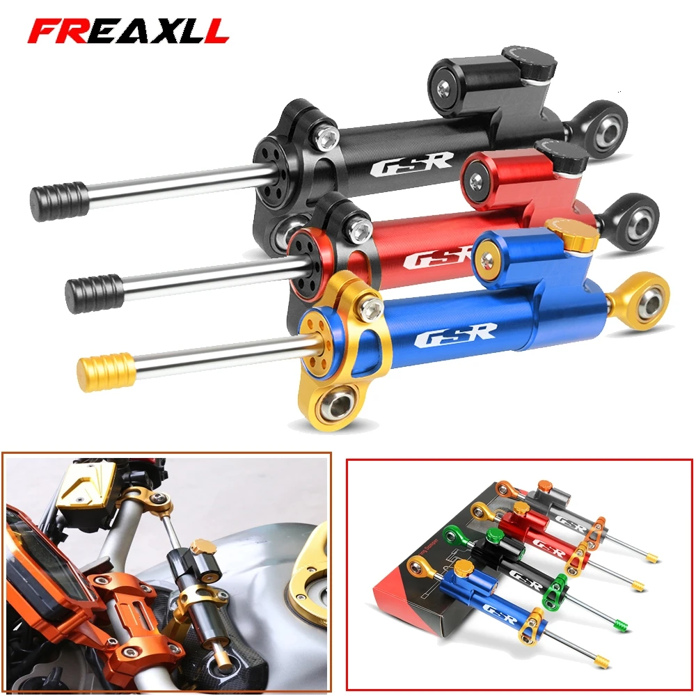 

For SUZUKI GSR 600 400 750 GSR750 GSR600 400 Moto CNC Motorcycle Steering Damper Stabilizer Linear Reversed Safety Control Over