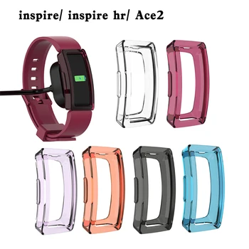 

Transparent Protector For Fitbit Inspire HR/Fitbit Ace 2 Full Protective Case Watch Cover for Fitbit Ace 2 TPU Shockproof Shell