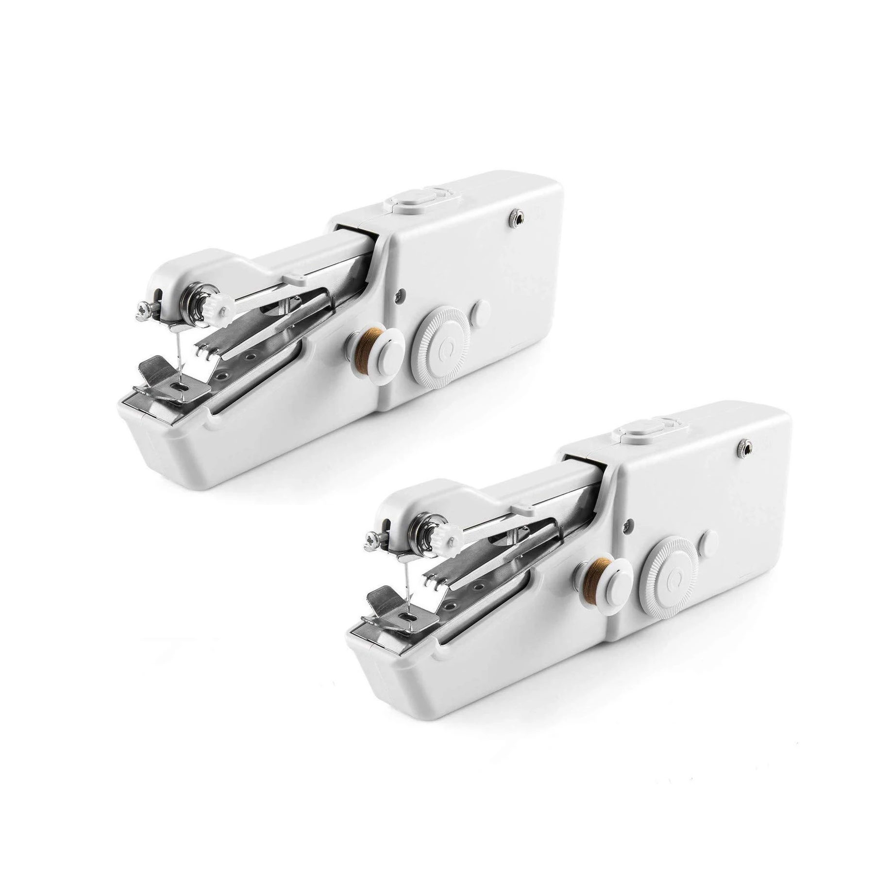 2pcs Mini Handheld Manual Sewing Machine Portable Handy Home Sewing Quick Hand-Held Single Stitch Handmade DIY Tool - Цвет: 2pcs