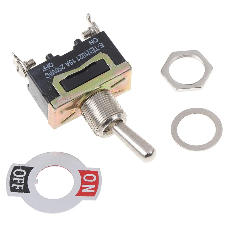 5 шт. 15A 250V SPST 2Pin Сверхмощный автомобиль Лодка вкл/выкл тумблер