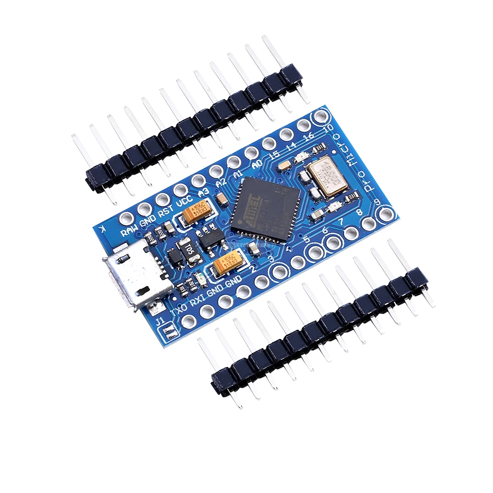 Замена ATmega32U4 5 в 16 МГц для ATmega328 ATMega 32U4 Pro Mini с 2-рядным штырьковым разъемом |