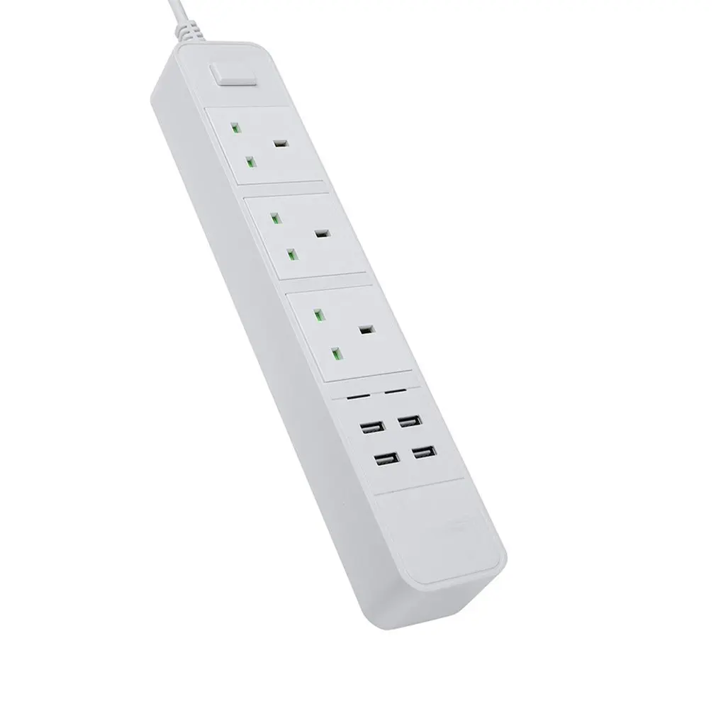 Wi-Fi Смарт-розетки Overspanningsbeveiliging 4 ONS AC стопконтакт с USB Homekit Verlengsnoer для alexa Google Thuis