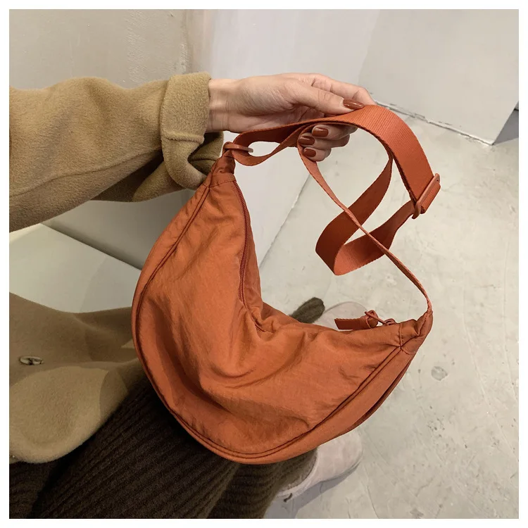 Casual Nylon Hobos Crossbody Bag For Women Designer Shoulder Bags Large Capacity Tote Lady Travel Shopper Bag Female Purses 2021