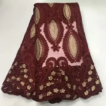 

New arrival African lace fabric french net lace fabric guipure lace fabric high quality 5 yards