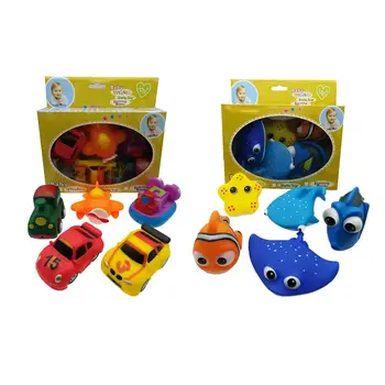 

Children Bathroom Toy Fish And Car Model Toy Baby Water Splash Toy Sprinkler Set Newborn Rubber Toy Set Shower Water Play Toy