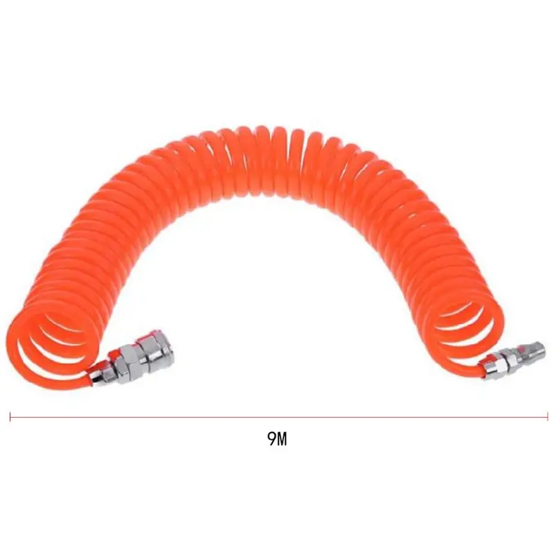 9 м воздушный компрессор шланг Труба полиуретановая пружинная муфта портативный трубчатый соединитель пневматические компоненты PP20+ SP20 U90A