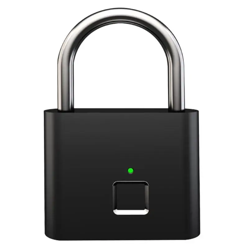 USB Перезаряжаемый замок водонепроницаемый Противоугонный безопасный портативный замок для дверного ящика чемодана замок отпечатков пальцев без ключа смарт