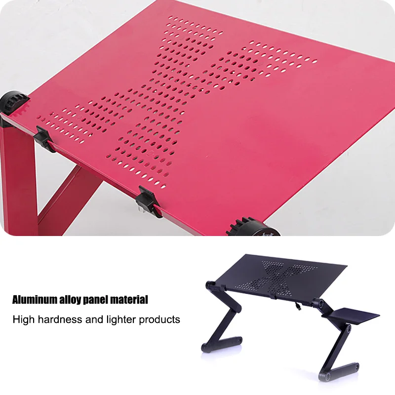 

Portable Laptop Desk Computer Table Stand Aluminium Alloy Adjustable Foldable Sofa Bed Tray For Home Office Dormitory PR Sale