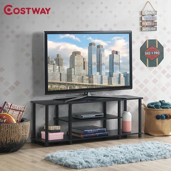 

COSTWAY 3-Tier TV Stand Entertainment Media Center Console Shelf HW63289