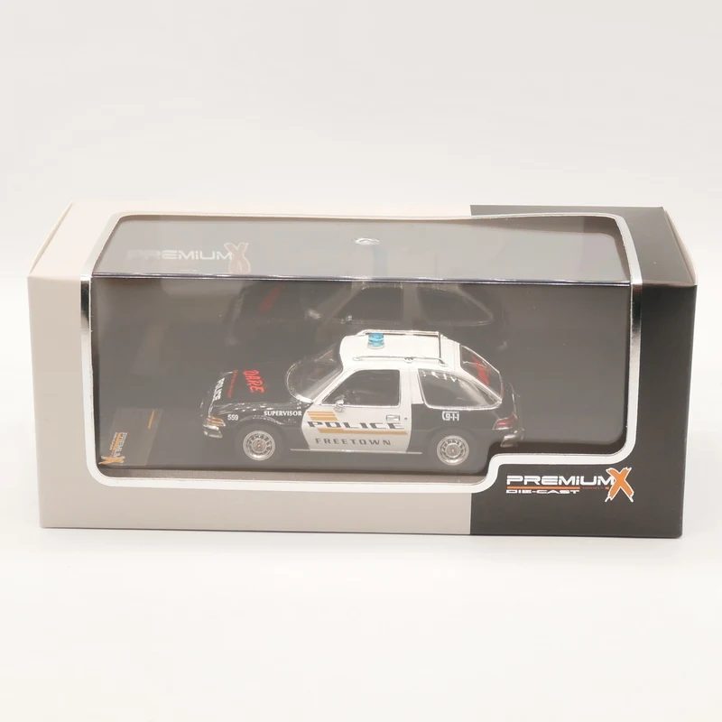 Премиум X 1:43 AMC PACER Фритаун осмеливать полиция 1975 литая модель автомобиля|Наземный