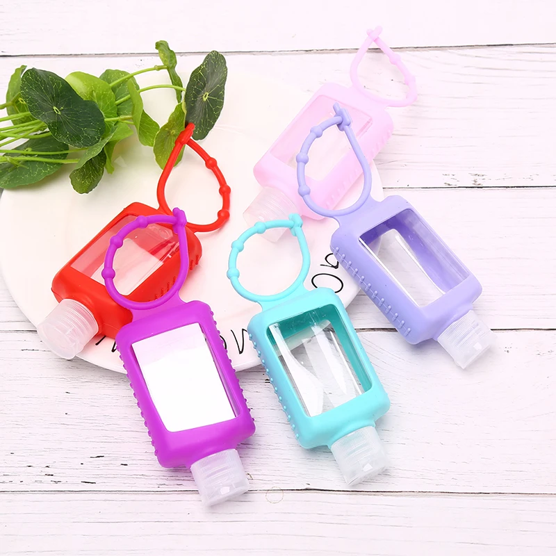 60ML Portable Travel Empty Bottle Cosmetic Refillable Bottle Silicone Holder