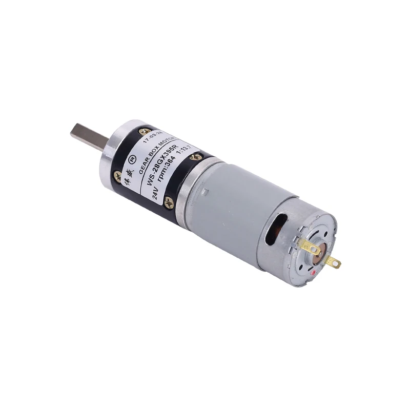 28GX395R планетарный редукторный двигатель 12V Миниатюрный DC мотор 24V положительный и отрицательный шестерни медленной двигательной скорости