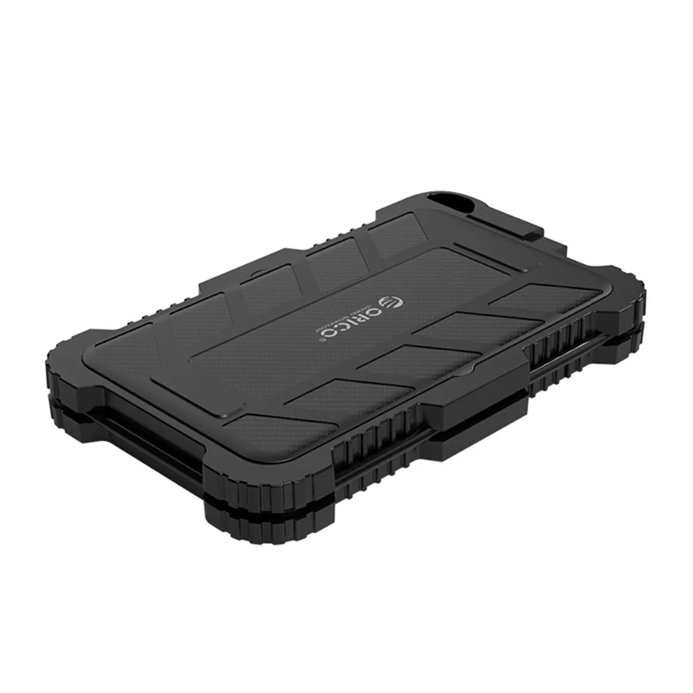 ORICO 2,5 дюймов USB3.0 HDD чехол для наружного водонепроницаемого ударопрочного пылезащитный тройной защиты с крюком жесткий диск коробка для HDD SSD