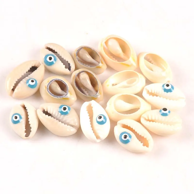 

Natural shell evil Eyes Pattern Scrapbook Craft seashells for Jewelry bracelet home decoration DIY 10pcs TRS0338