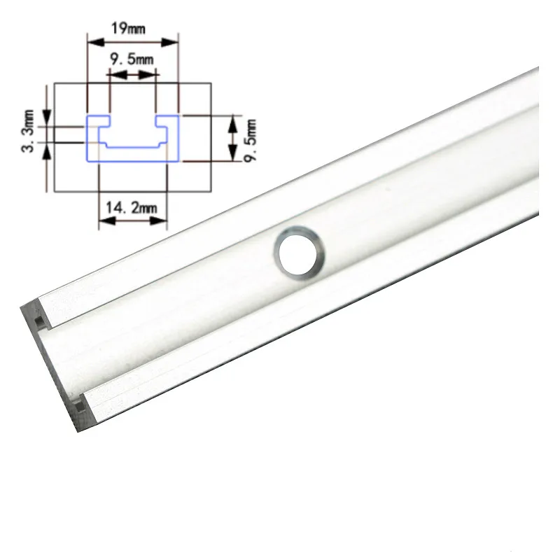 Woodworking T-slot Slide Track Aluminium Alloy T-tracks Miter Track for Woodworking Saw/Router Table Workbench Tools Type-19