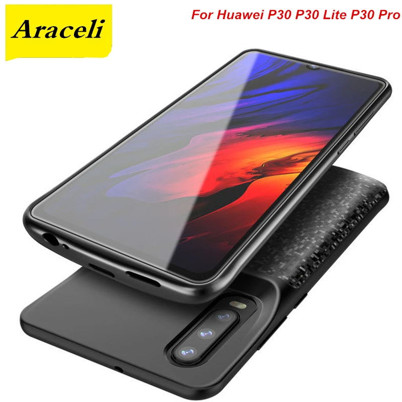 Чехол Аккумулятор для Huawei P30 Lite Pro 4700 мАч чехол смартфона внешний аккумулятор