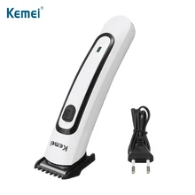 KEMEI электрическая машинка для стрижки волос Низкий уровень шума триммер для волос перезаряжаемый резак для волос для мужчин одно лезвие режущая бритва машина для укладки