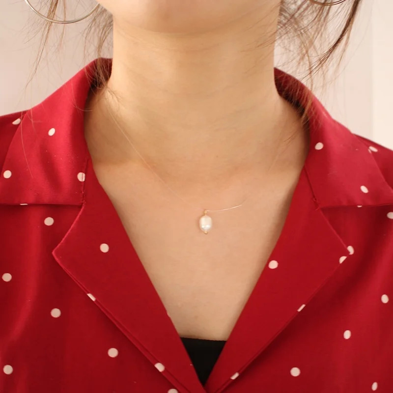 Sexy red lipaevi Turkish eyes Necklace imitation pearl choker for women's fashion accessories