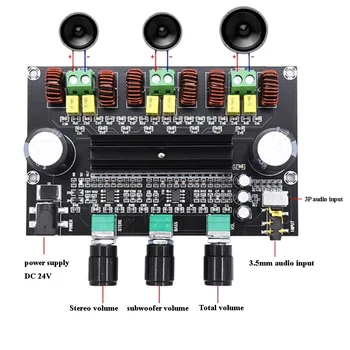 

80W+80W+100W 2.1 Channel TPA3116 digital Power Stereo Amplifier Board With Two NE5532 OP AMP TPA3116D2 Bass Subwoofer Amplifier