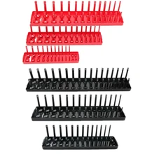 3, 6 штук в партии, комплект 1/4 ''3/8'' 1/2 ''муфта Органайзер рукав держатель для гаража инструменты метрическая система SAE Пластик дома шкаф для инструментов лоток организатор