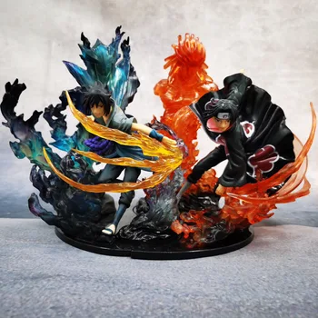 

Naruto Shippuden Uchiha Sasuke / Uchiha Itachi Susanoo Kizuna Relation Statue PVC Figure Toy Collection Model