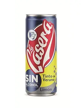 

Tinto de verano limon sin acohol la casera lata 33cl