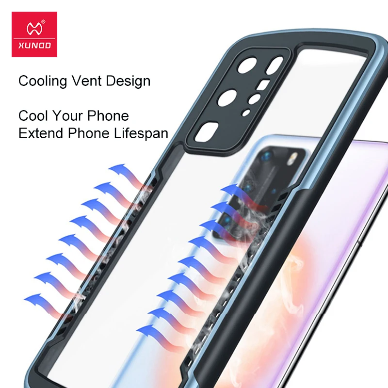 Ударопрочный чехол Xundd для Huawei P40 защитный подушка безопасности бампер мягкая