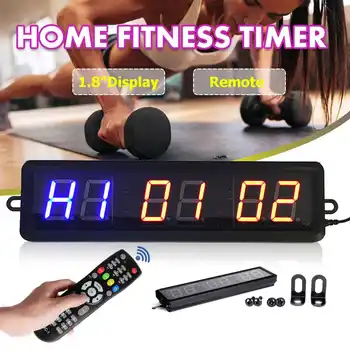 

Prescise Wall Clock for Gym Fitness Training Timer with Remote LED Display Electronic Clock Stopwatch Interval Timer