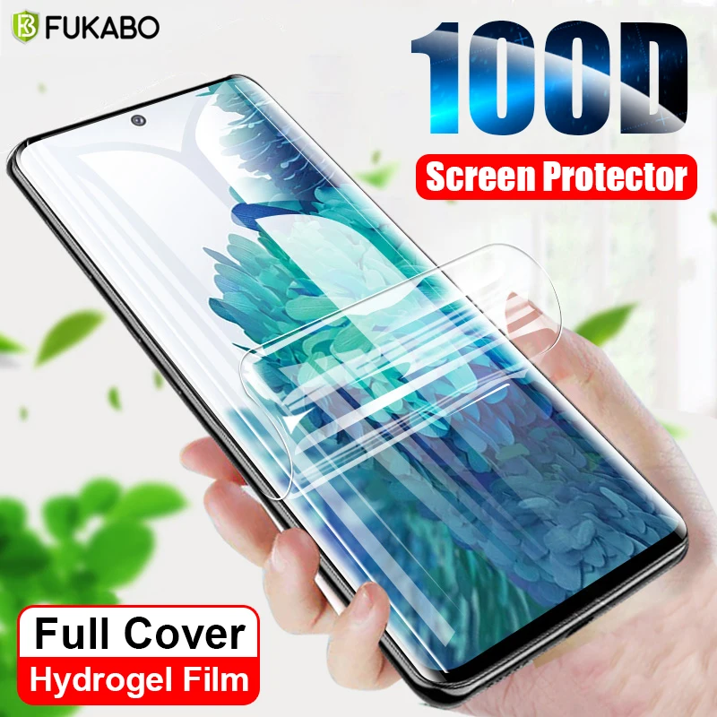 100D полная Защита защитная для Samsung Galaxy S20 ультра Гидрогелевая пленка S20U A51 A71 A50 Note 20