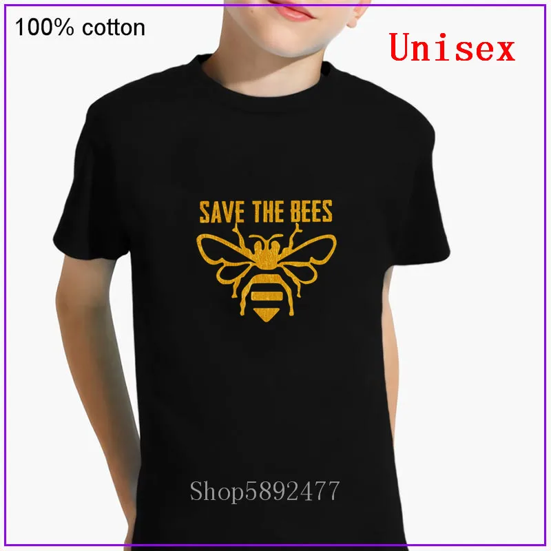Футболка с надписью save the bees футболка графическим рисунком детская хлопковая